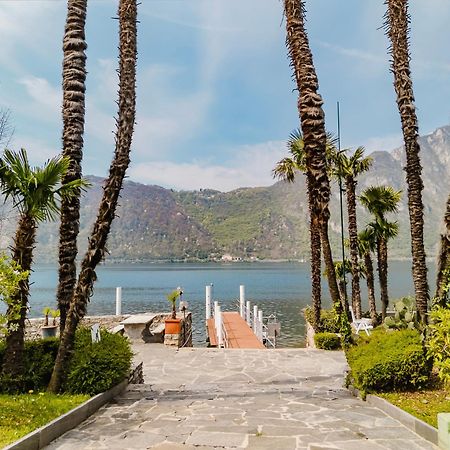 Luganersee, Pool, Strand, Parkplatz, Suite 204 Bissone Exterior foto