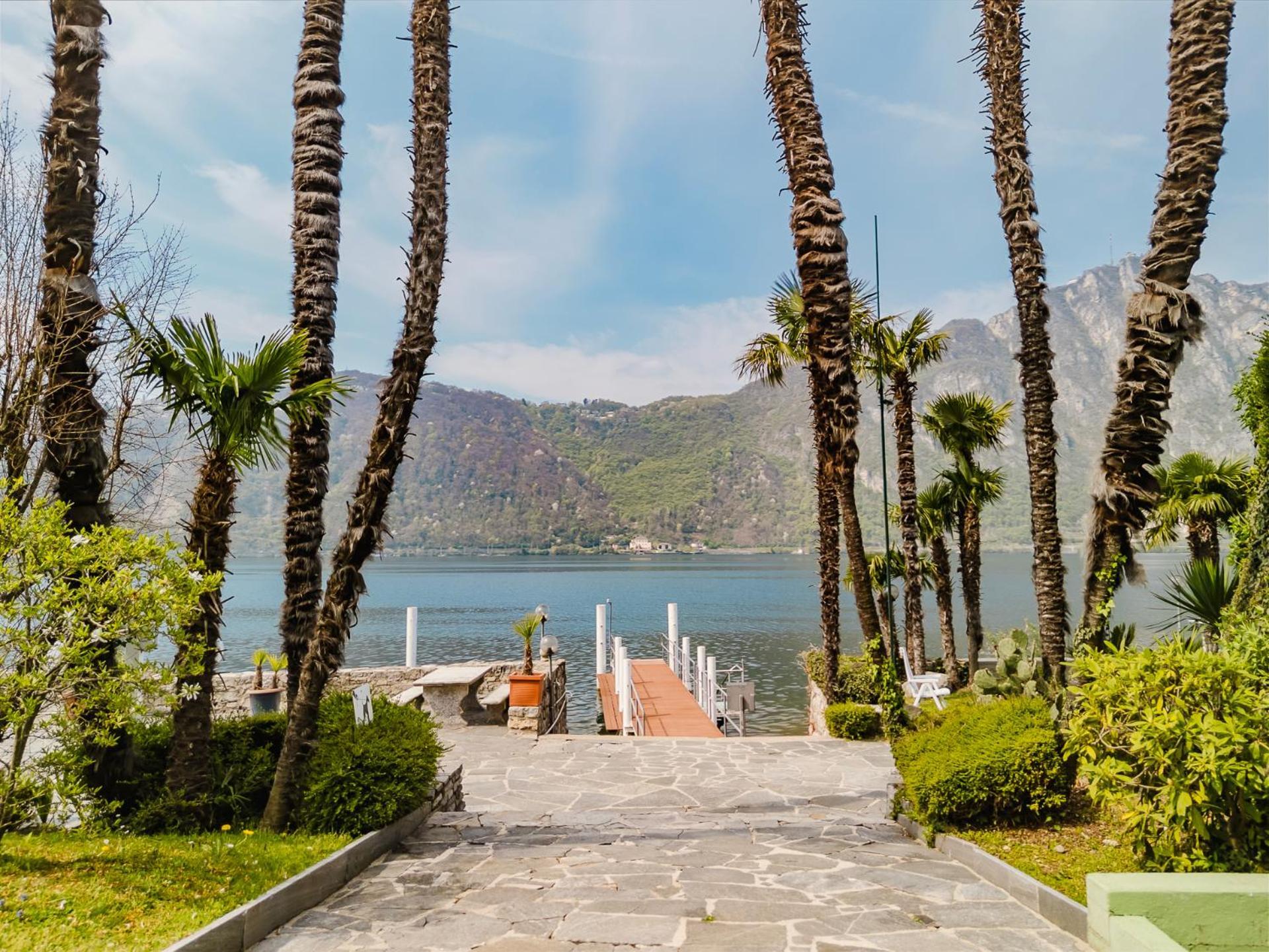 Luganersee, Pool, Strand, Parkplatz, Suite 204 Bissone Exterior foto
