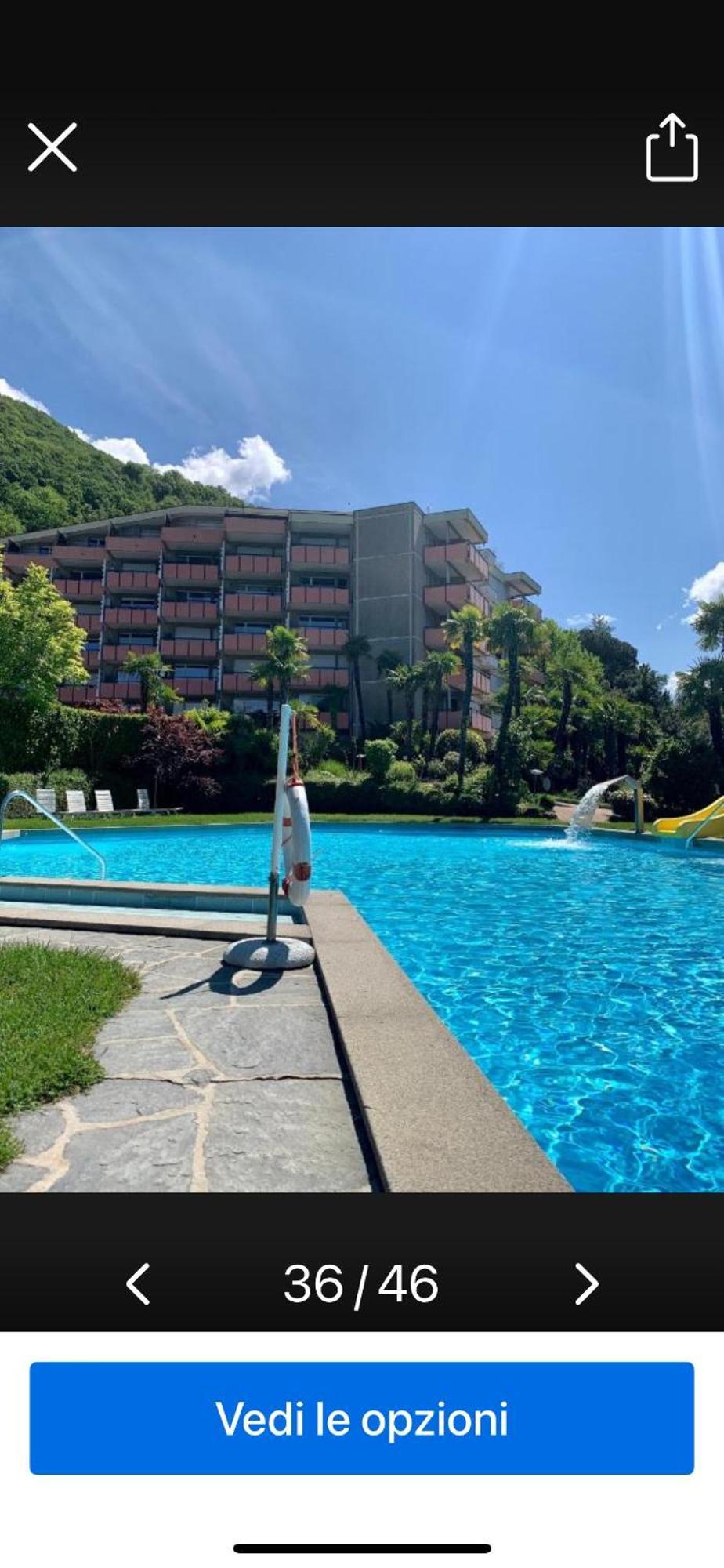Luganersee, Pool, Strand, Parkplatz, Suite 204 Bissone Exterior foto